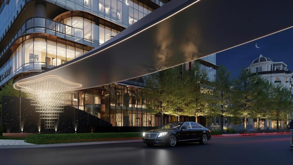 Sảnh đưa đón khách tại Rivea Residences