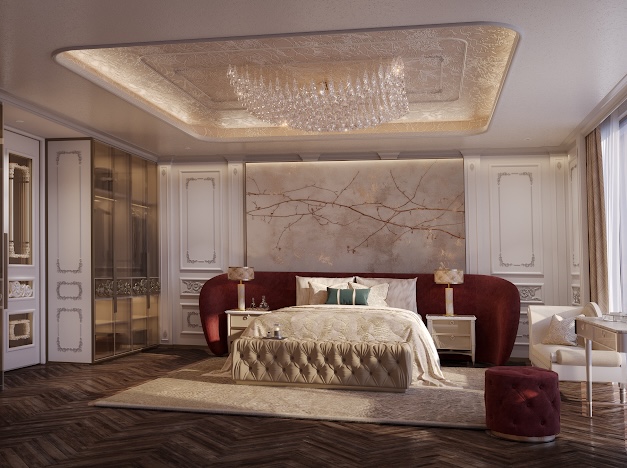 Thiết kế phòng ngủ sang trọng chuẩn châu Âu tại Rivea Residences